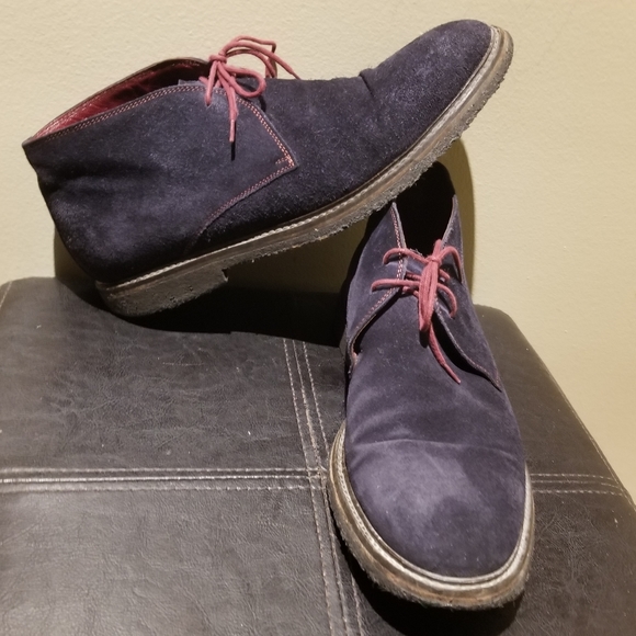 TO BOOT NEW YORK Blue Suede Chukka Boot (Size 9) - Picture 14 of 15